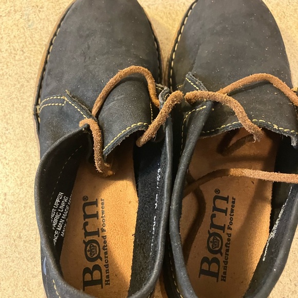 Casual Black Leather Loafers for Women size 6.5 by Born w rubber Soel NWOT - Picture 3 of 4